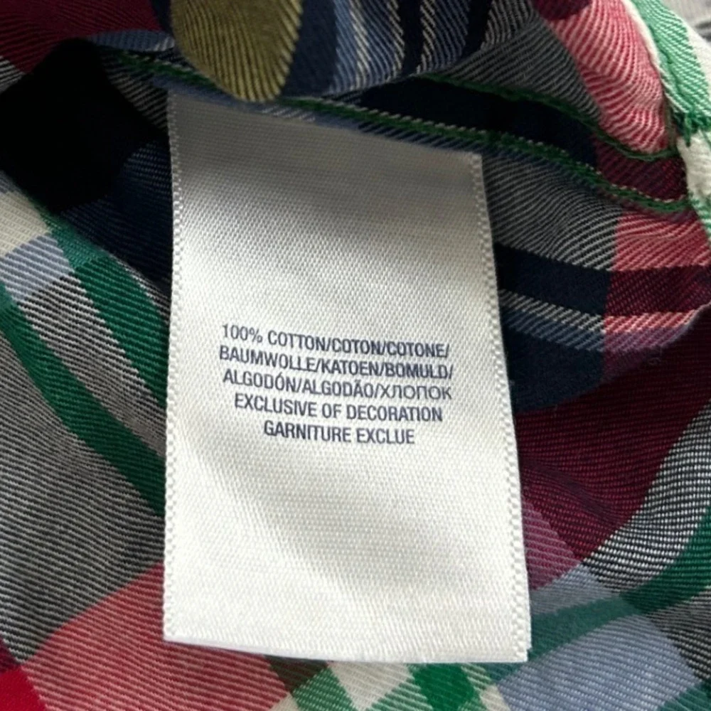 Ralph Lauren Plaid Long Sleeve Button Down‎ Shirt Kids Boys Size 12M